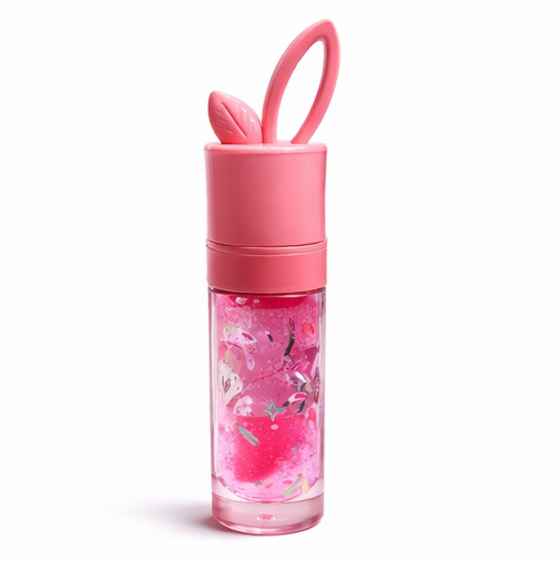 Cute Pink Bunny Lip Gloss – Moisturizing Glitter Liquid Lip Gloss for Girls